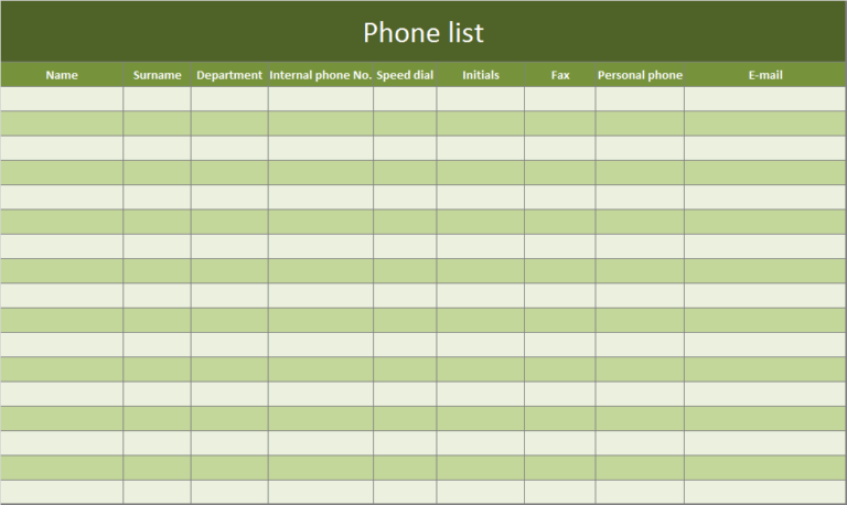phone-list-template-excel-word-template