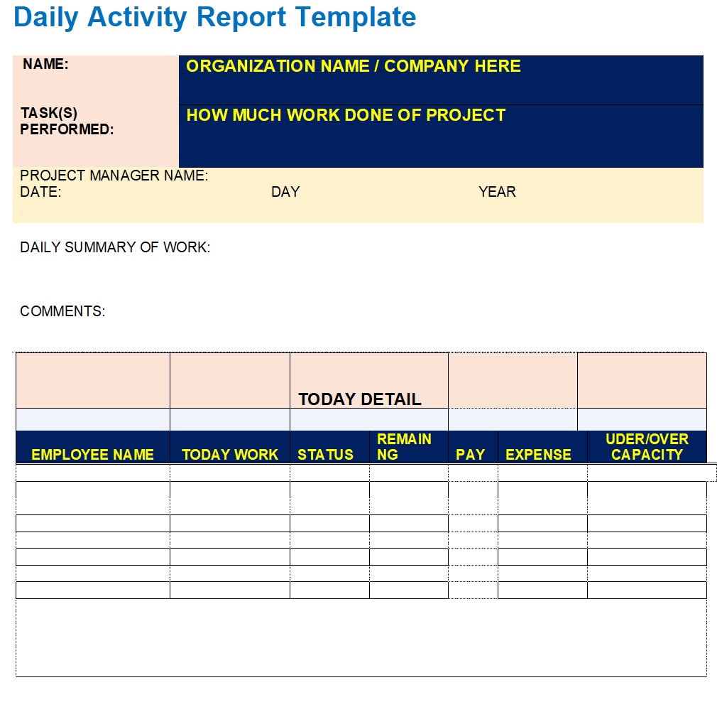 free-daily-report-template-printable-templates