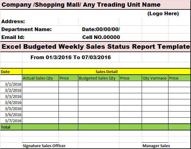 Top 8 Best Sales Report Template - Excel Word Template