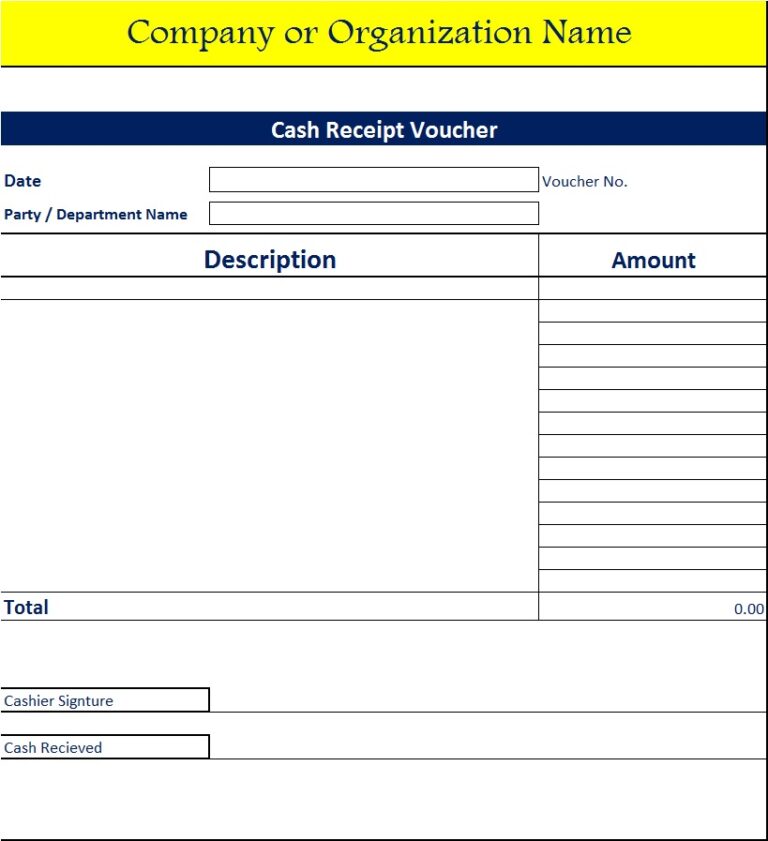 Voucher Templates - Excel Word Template