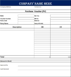 Voucher Templates - Excel Word Template