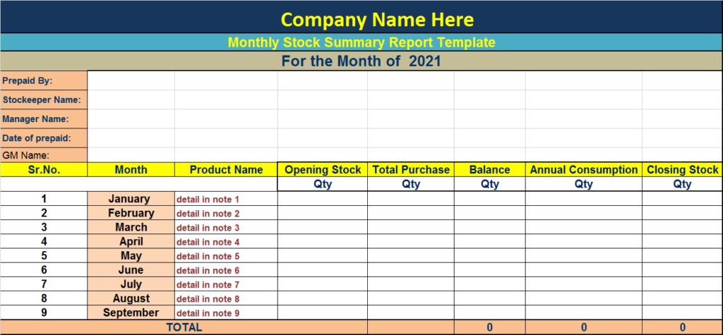 summary-report-template-excel-word-template