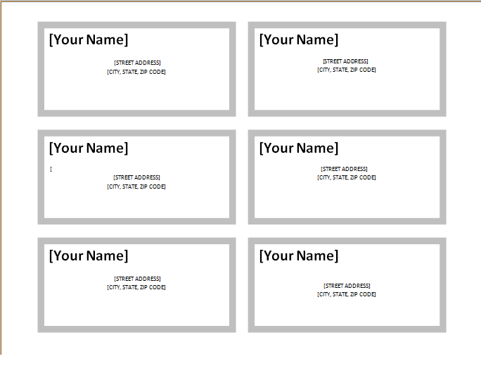 Address Label Template Excel Word Template
