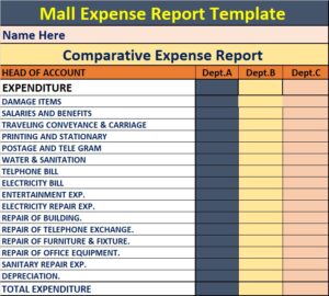 Expense Report Template - Excel Word Template