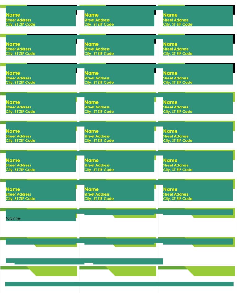 Shipping Label Template - Excel Word Template