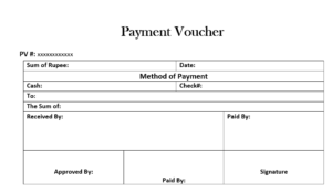 Word Payment Voucher Template - Excel Word Template