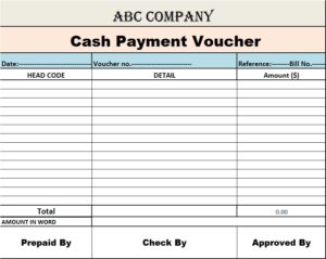 Best Payment Voucher Templates - Excel Word Template