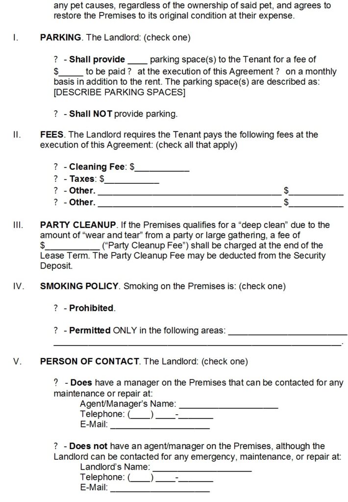 Tenancy/Rental Agreement Template - Excel Word Template