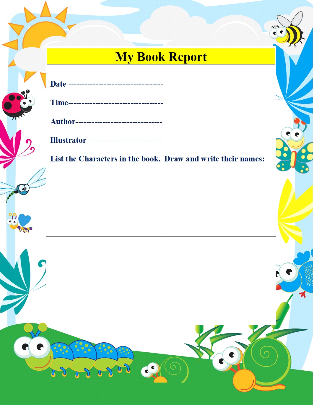 Best 10 Book Report Template Excel Word Template