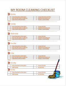 House Cleaning Checklist Templates - Excel Word Template