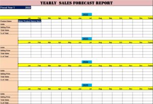 Top 6 Sales Forecast Report Templates - Excel Word Template