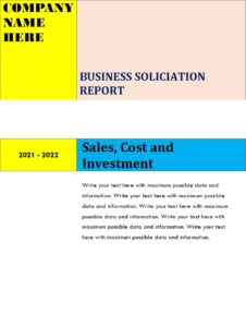 Free Business Report Templates - Excel Word Template