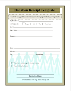 Top 4 Donation Form Template - Excel Word Template