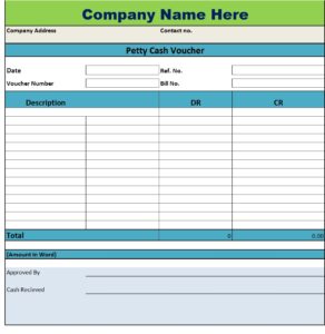 Petty Cash Voucher Templates - Excel Word Template