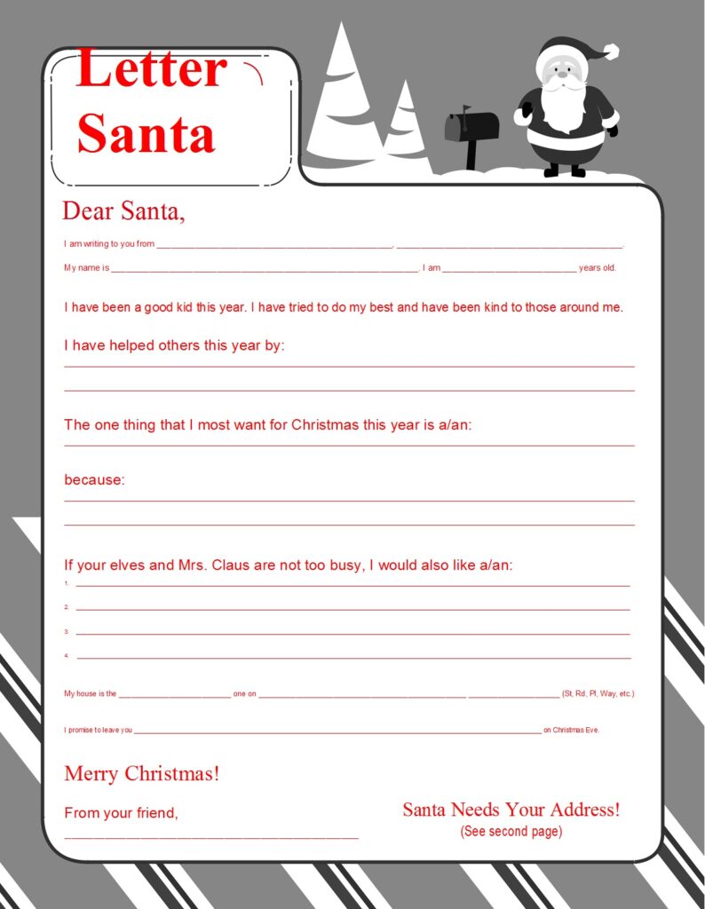 Christmas Letter Templates - Excel Word Template