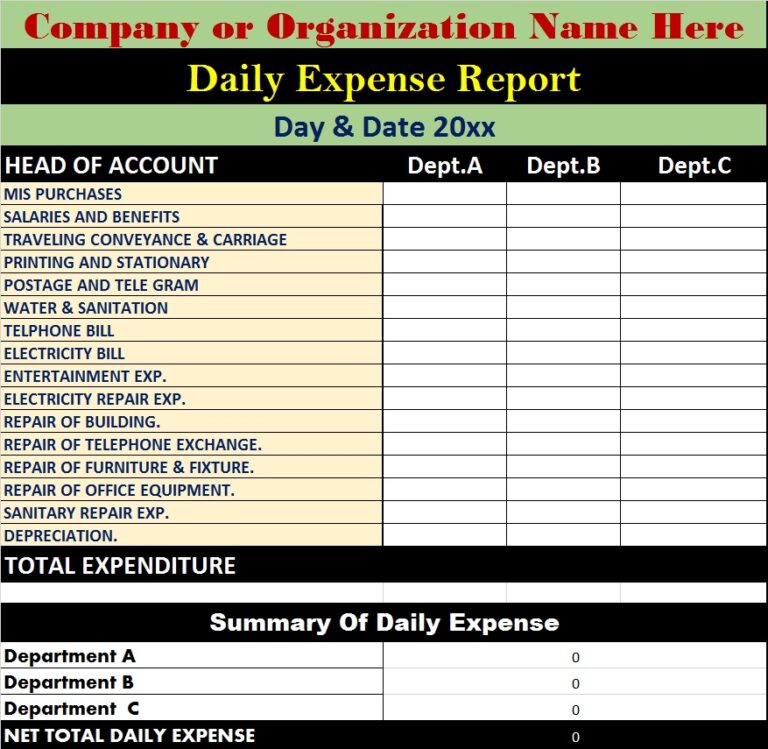 Management Report Templates - Excel Word Template