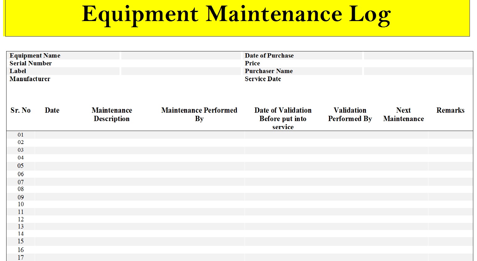 Log Templates