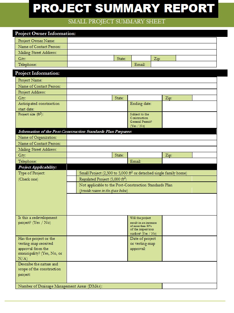 Best 5 Project Summary Report Templates