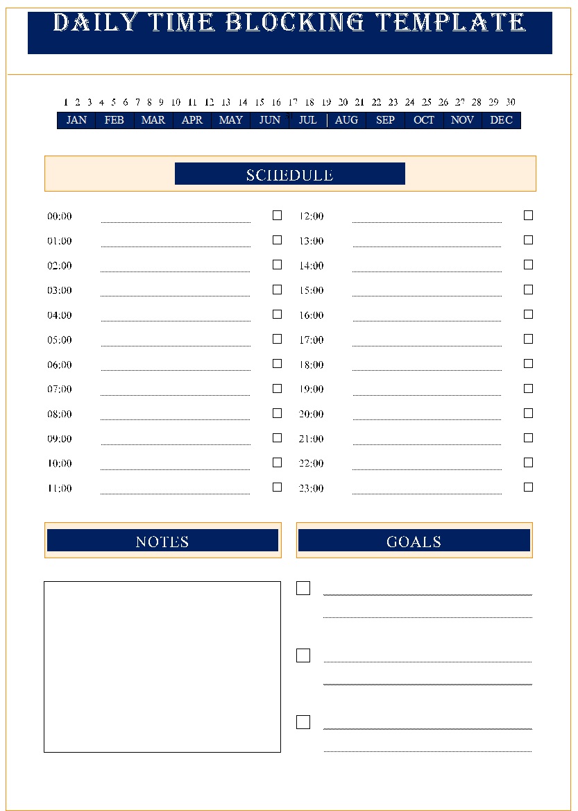 Best 5 Time Blocking Templates