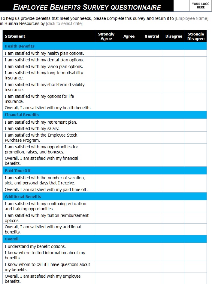 Customer Survey Questionnaire Templates